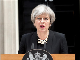 特雷莎·梅首相就伦敦恐怖袭击事件发表声明