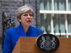特雷莎·梅首相就英国大选结果发表讲话