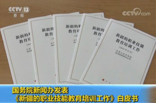 国新办8月16日发表《新疆的职业技能教育培训工作》白皮书