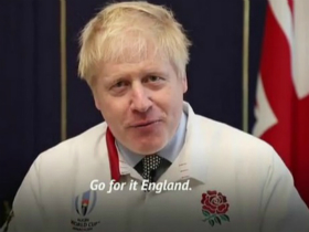 鲍里斯·约翰逊首相给英格兰橄榄球队的视频致辞