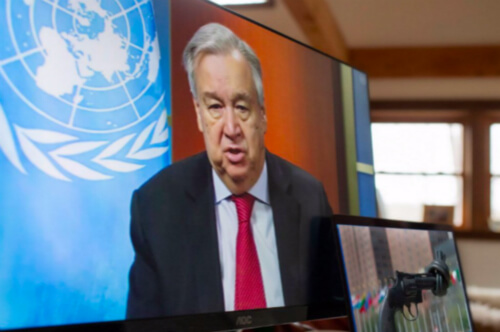  United Nations Secretary-General António Guterres released a video on Women and COVID-19