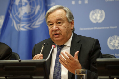 Guterres spkeas about COVID-19 and People on the Move