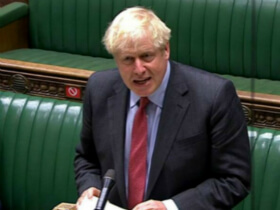 约翰逊首相9月22日就英国新冠病毒疫情在议会下院的演讲