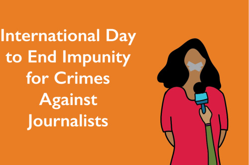 International Day to End Impunity for Crimes Against Journalists 2020