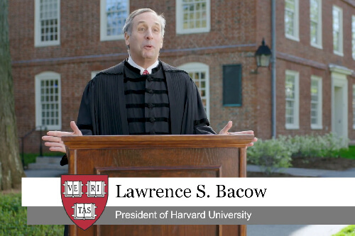 Havard President 2021 Commencement Address