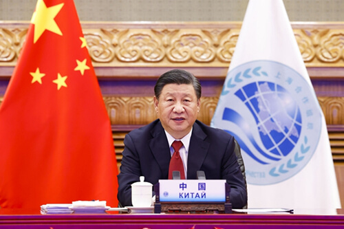 习近平出席上合组织成员国元首理事会第二十一次会议并发表讲话