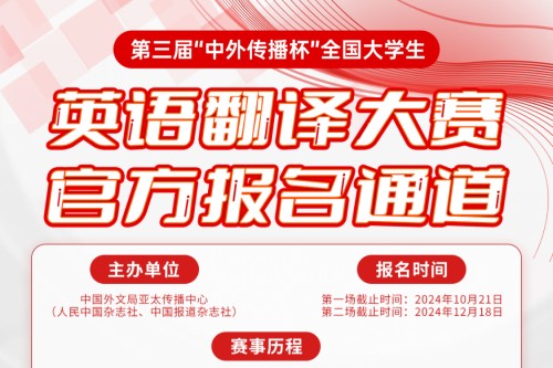 第三届中外传播杯全国大学生英语翻译大赛