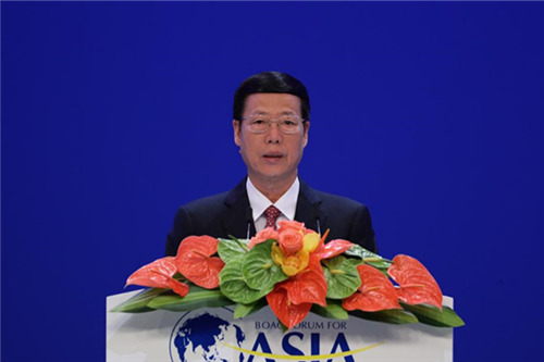 3月25日，张高丽副总理出席博鳌亚洲论坛2017年年会开幕式并发表主旨演讲。